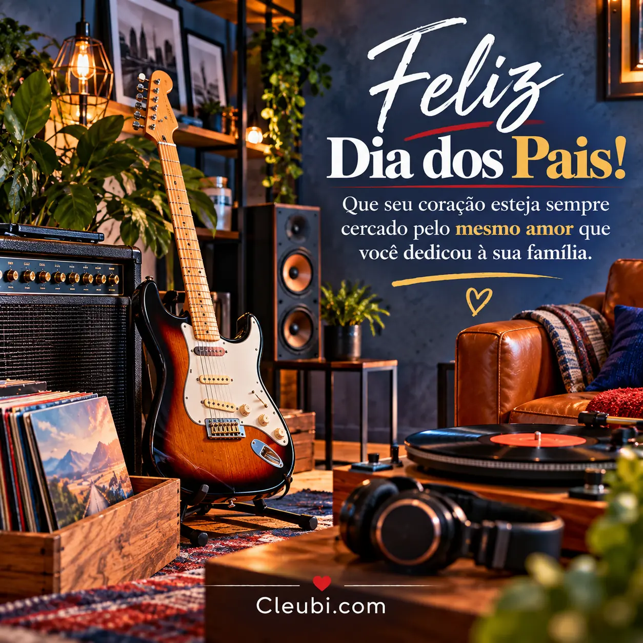 Imagem de Dia Dos Pais com a mensagem: Feliz Dia dos Pais! Que seu coração esteja sempre cercado pelo mesmo amor que você dedicou à sua família.