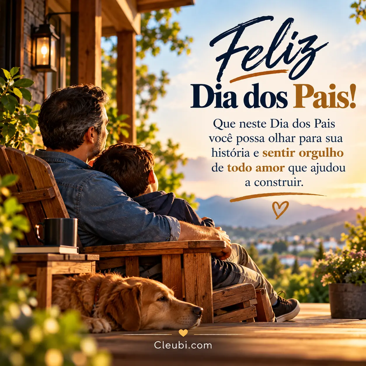 Imagem de Dia Dos Pais com a mensagem: Que neste Dia dos Pais você possa olhar para sua história e sentir orgulho de todo amor que ajudou a construir.